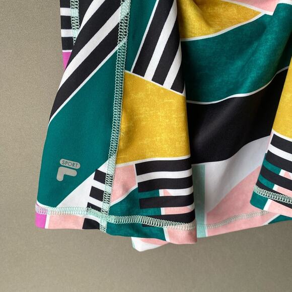 Fila's Sport sz S multicolor green‎ pink fitness workout top - Picture 3 of 7